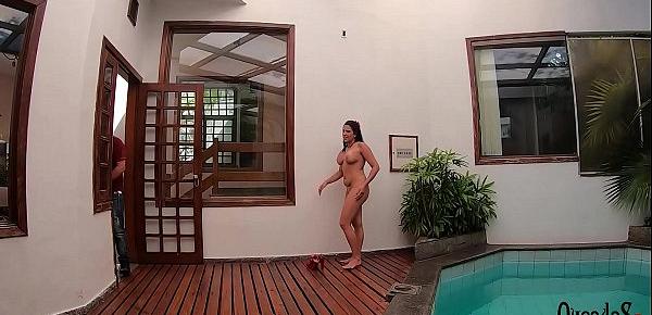  Ensaio fotográfico da novinha na beira da piscina - Cibele Pacheco - Binho Ted